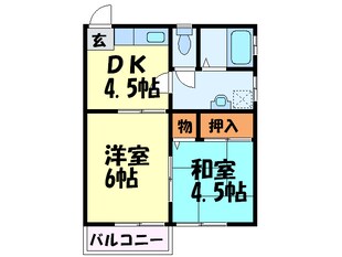 コーポ町田の物件間取画像